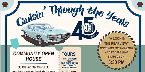 Cruisin' Through the Years! CCH celebrates 45 years!