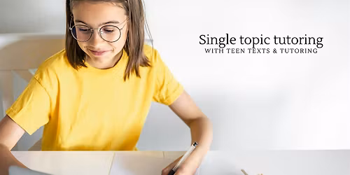 Single Topic Tutoring - One Day Tutoring