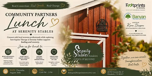 Community Partners Luncheon at Serenity Stables