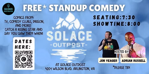 Free Comedy Night at Solace Outpost!