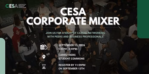 CESA Fall Corporate Mixer (Student Tickets)