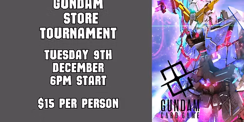 Gundam TCG - Store Tournament