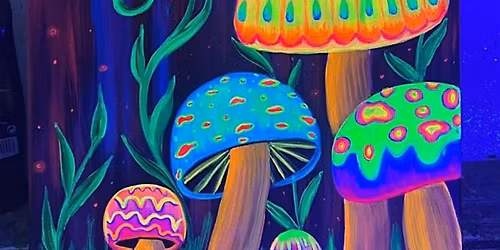 Glow in the Dark Paint & Sip