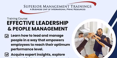 Training Effective Leadership & People Management in Bali