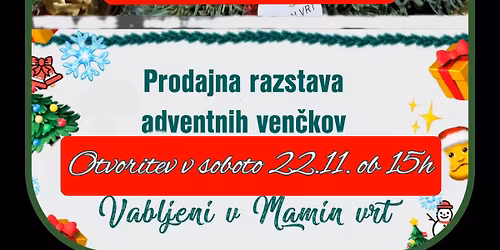 Prodajna razstava adventnih ven\u010dkov
