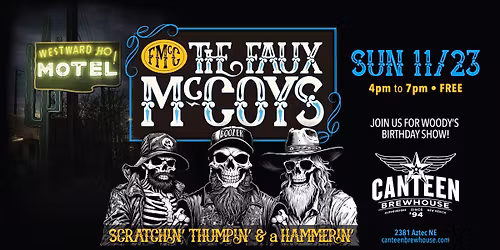The Faux McCoys live at Canteen Brewhouse