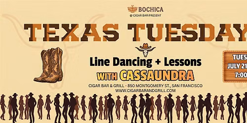 Texas Tuesdays - Line Dancing with Cassaundra - July 21, 2026