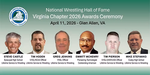 2026 Virginia Chapter of the National Wrestling Hall of Fame Ceremony