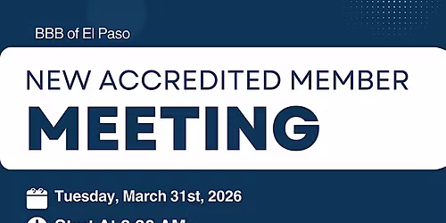 Newly Accredited Business Meeting