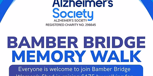 Bamber Bridge Memory Walk - Withy Grove Park - 175 minute walk for \u00a3175! - OPEN TO ALL