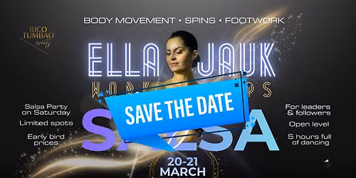 ELLA JAUK in Prague - SALSA workshops for ALL