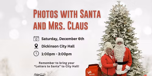 Photos with Santa & Mrs Claus