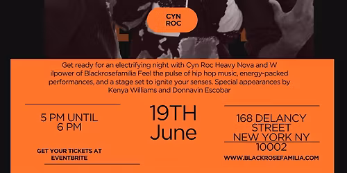 CYN ROC Black Rose Familia concert