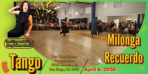 Milonga Recuerdo, Magdalena Mar\u00eda Teaching and DJing, 04 06 26