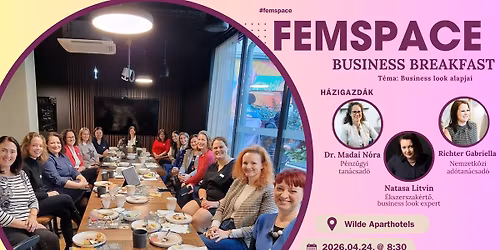 Femspace Business reggeli- \u00e1prilis