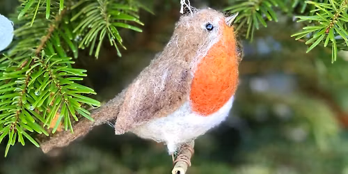 Needle felt robin workshop