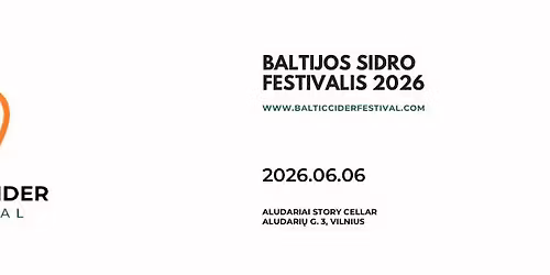 Baltijos Sidro Festivalis 2026 \/ Baltic Cider Festival 2026