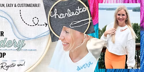 Beginner Embroidery - $39