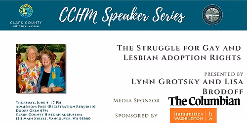 Speaker Series: The Struggle for Gay and Lesbian Adoption Rights — Clark County Historical Museum