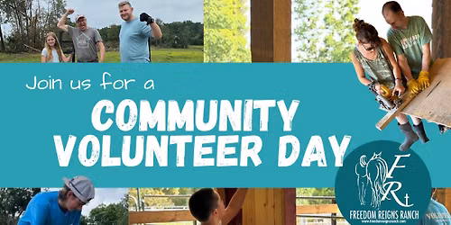 Community Service Day at Freedom Reigns Ranch 