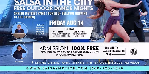 \ud83c\udf07 Summer Salsa\/Bachata in the City! DJ Los & DJ Spicy 