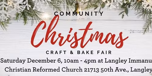 Vendor at Community Christmas Craft and Bake Sale