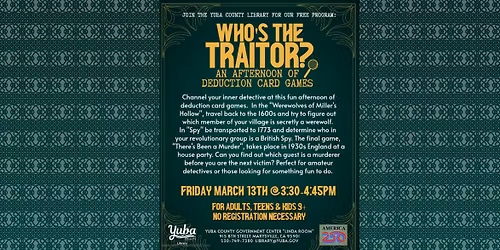 Who\u2019s the Traitor?: An Afternoon of Deduction Card Games