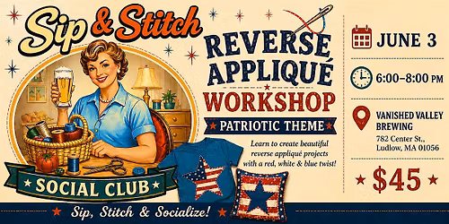 Reverse Applique Workshop