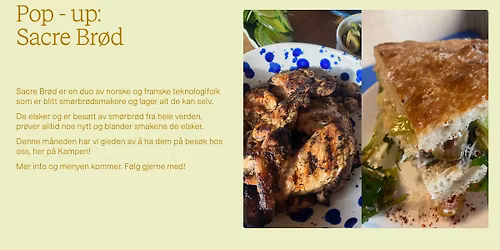 Pop-up: Sacre Br\u00f8d - Mediterranean Grill & Focaccias