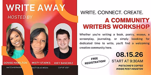 Write Away: A Free Writers Workshop in Houston