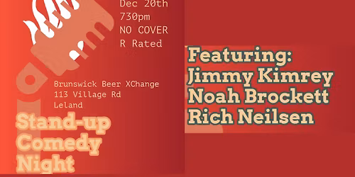 Final Stand Up Comedy Show of 2026 at Brunswick Beer Xchange!