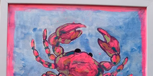 Pink Crab \u2013 Acrylic Paint & Sip Workshop