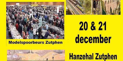 Modelspoorbeurs Zutphen 20 en 21 december 2025