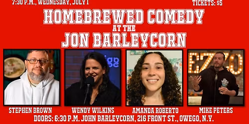 Homebrewed Comedy at the John Barleycorn Tavern