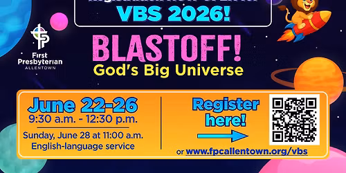 Vacation Bible School 2026: Blastoff! God's Big Universe