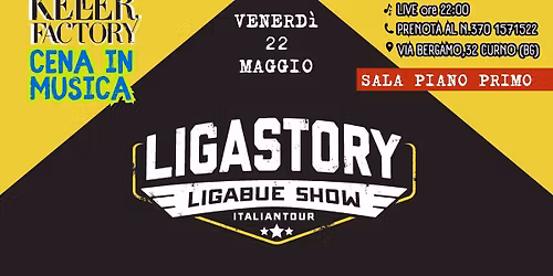 Cena in Musica con Ligastory - Tributo a Ligabue