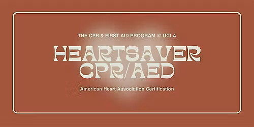 AHA Heartsaver CPR\/AED Course