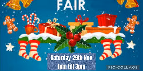 Glennfield- Christmas Fair Saturday 29th November 1-3pm