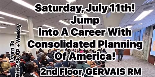 Jump Into A Career With Consolidated Planning of America