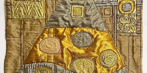 Klimt Style Free Motion Embroidery Christmas Tree