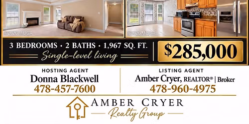 Open House 107 Ivey Ct. Warner Robins