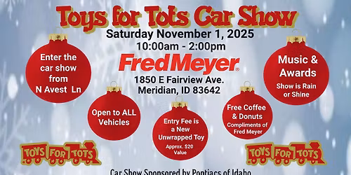 1st Annual Toy for Tots Car Show
