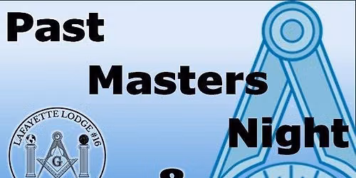 Past Masters Night and Table Lodge