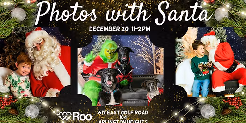 Photos with Santa (or the Grinch) at the Roo Office