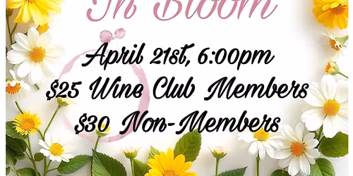 Wine Tasting: Pinots In Bloom