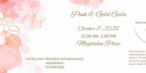 Pink and Gold Gala Luncheon