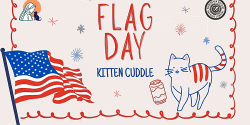 Flag Day Kitten Cuddle