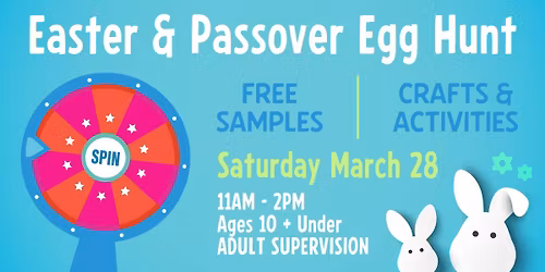 Easter Bunny Egg Hunt and Passover Celebration