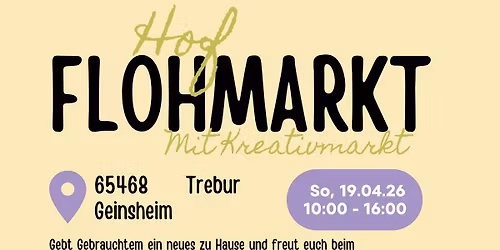 Hofflohmarkt Geinsheim mit Kreativmarkt 