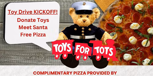 Pizza & Toy Drive with Sheriff Robert \u201cBob\u201d Norris & Santa